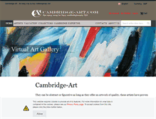 Tablet Screenshot of cambridge-art.com